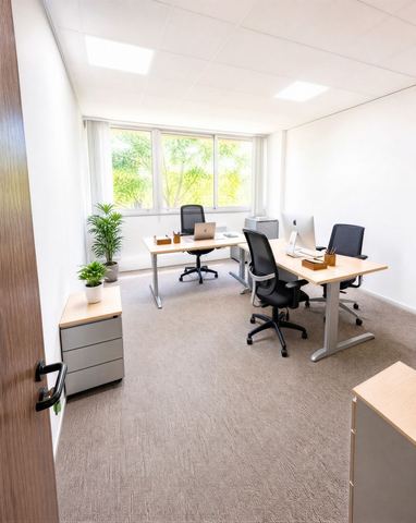 Bureau meublé privatif de 17 m² disponible à la location à Aubervilliers