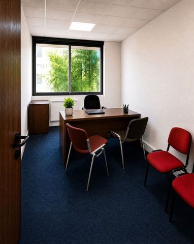 Bureau meublé privatif de 12,5 m² disponible à la location à Aubervilliers
